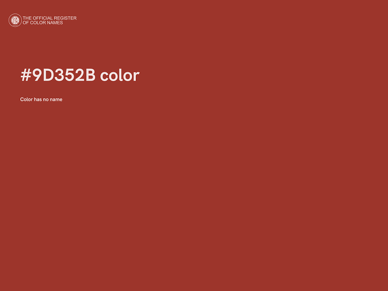 #9D352B color image