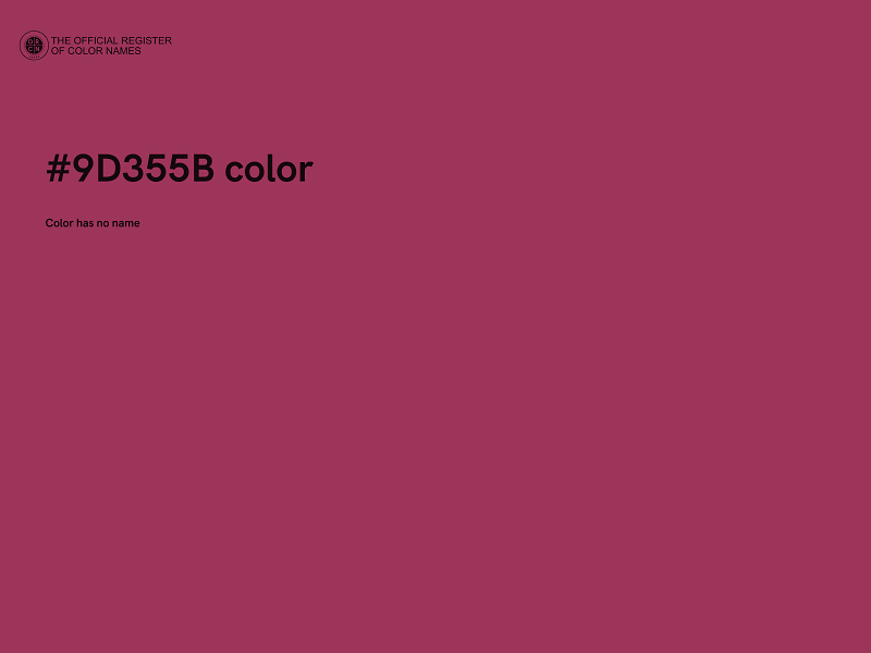 #9D355B color image