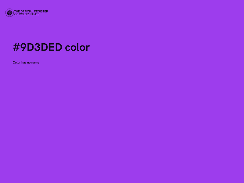 #9D3DED color image