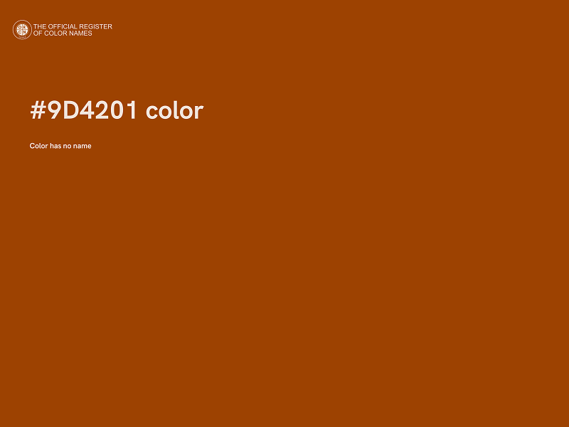 #9D4201 color image