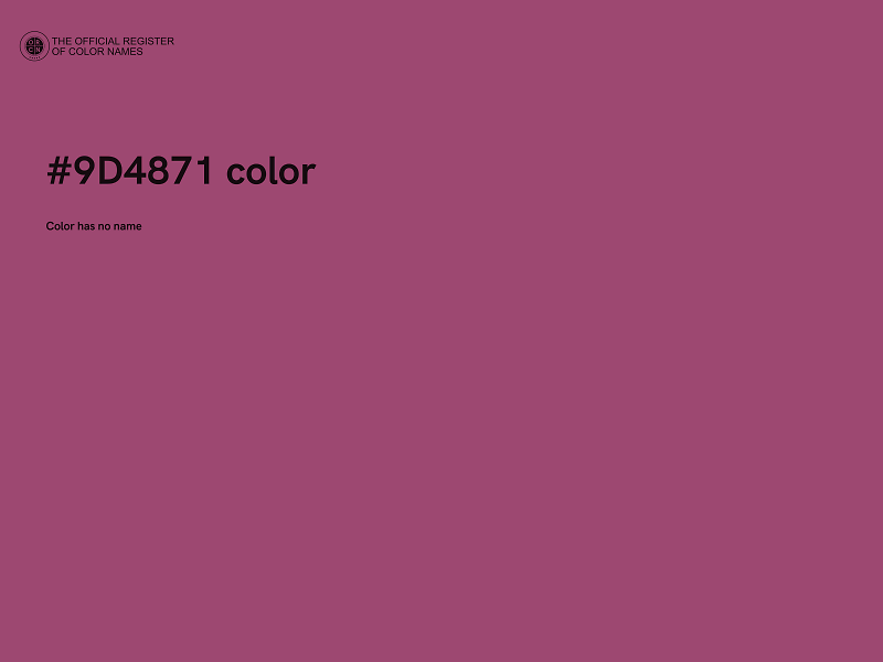 #9D4871 color image