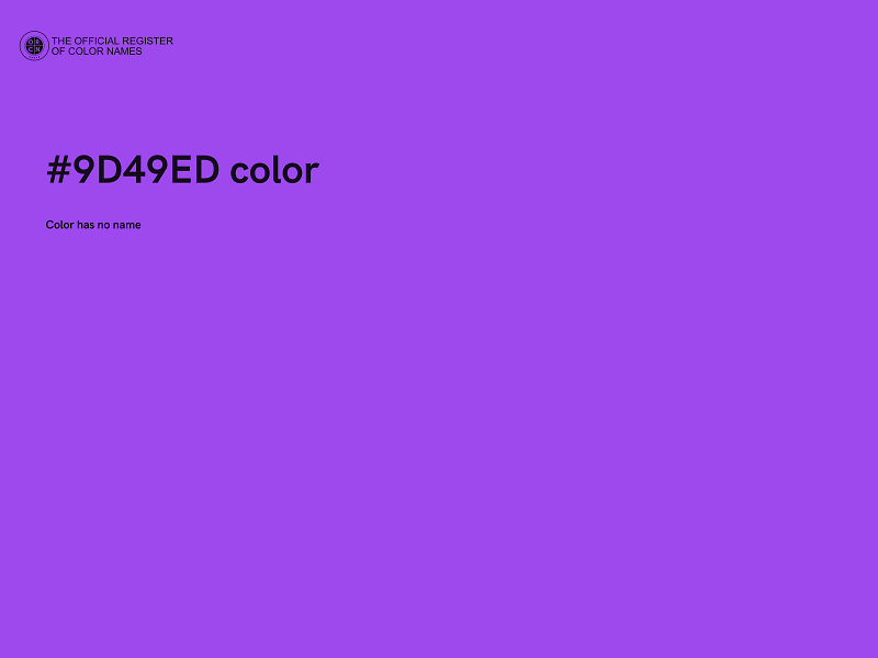 #9D49ED color image