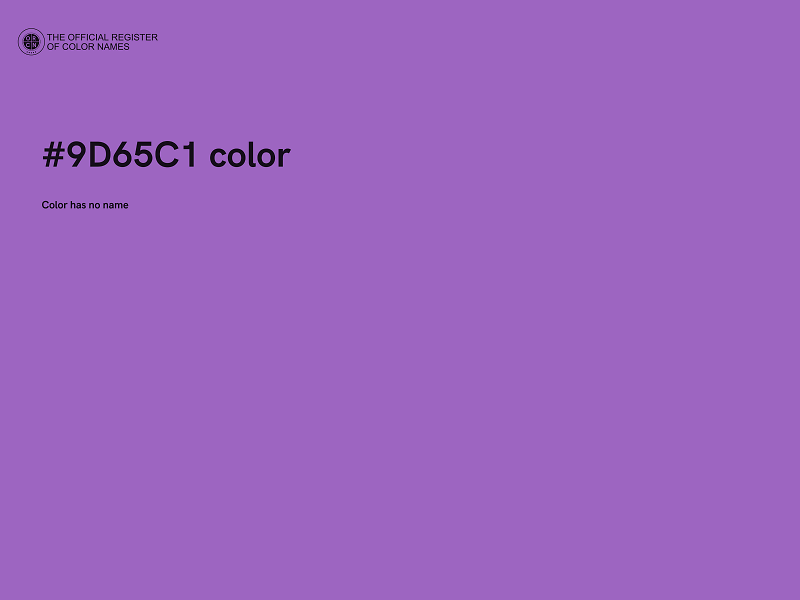 #9D65C1 color image