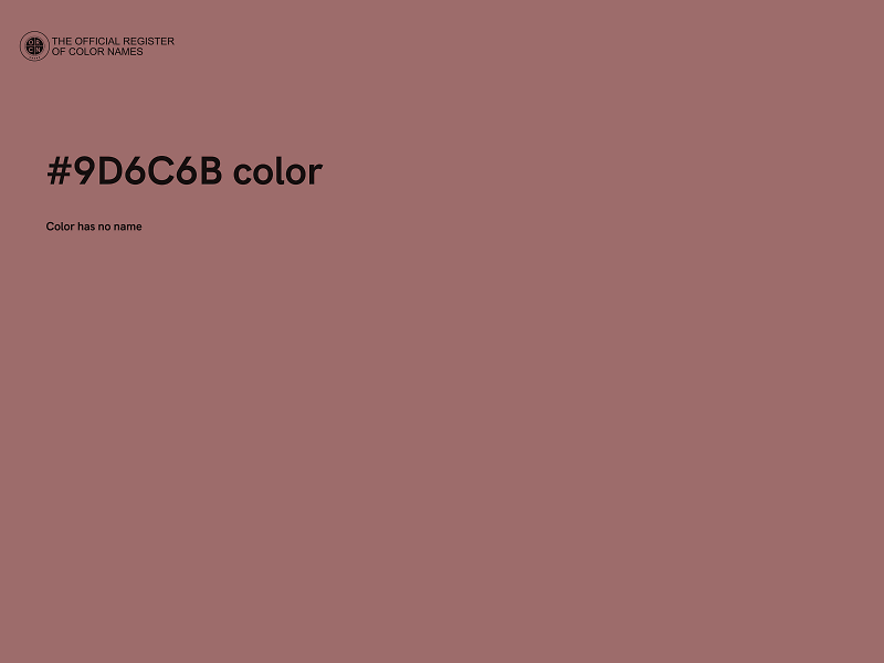 #9D6C6B color image