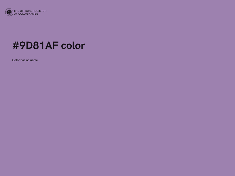 #9D81AF color image