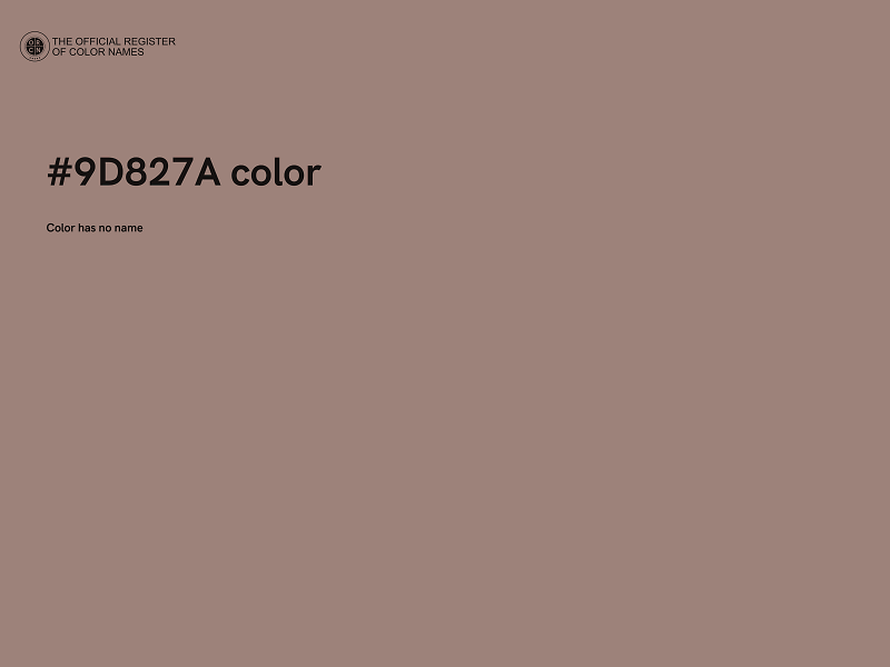 #9D827A color image