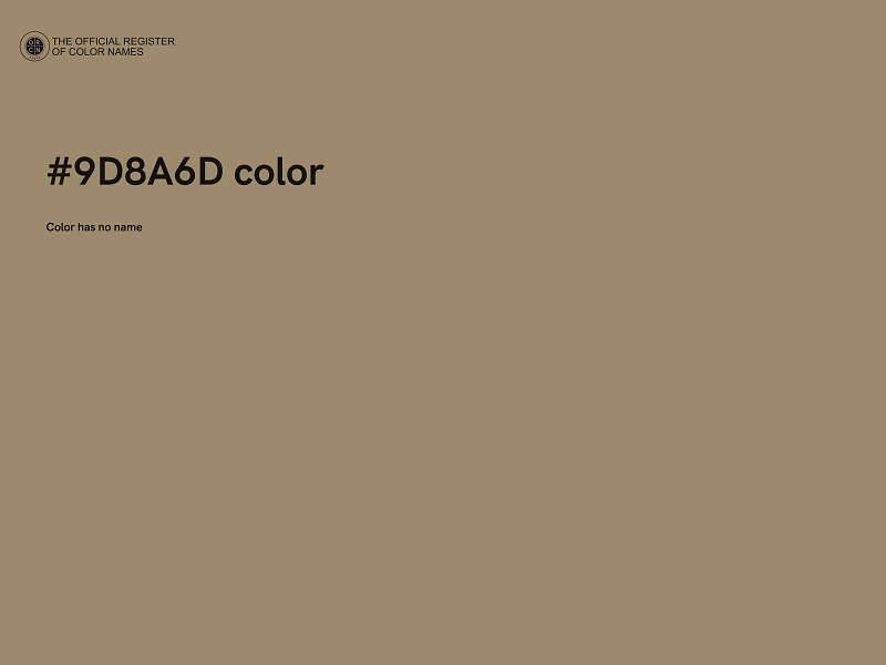 #9D8A6D color image