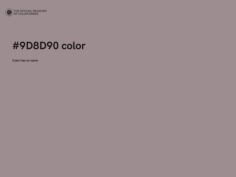 #9D8D90 color image