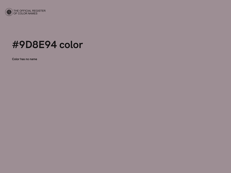 #9D8E94 color image