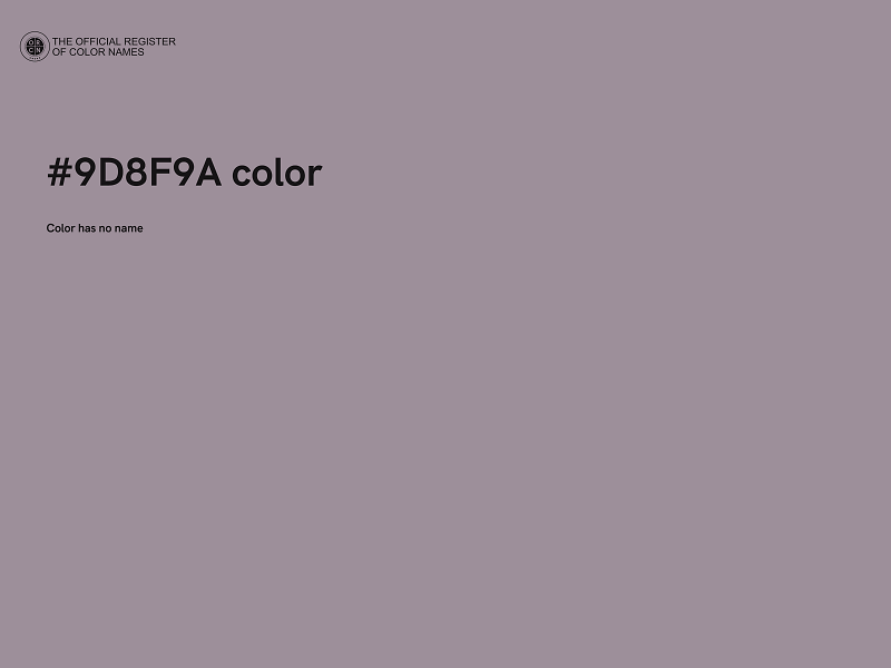 #9D8F9A color image