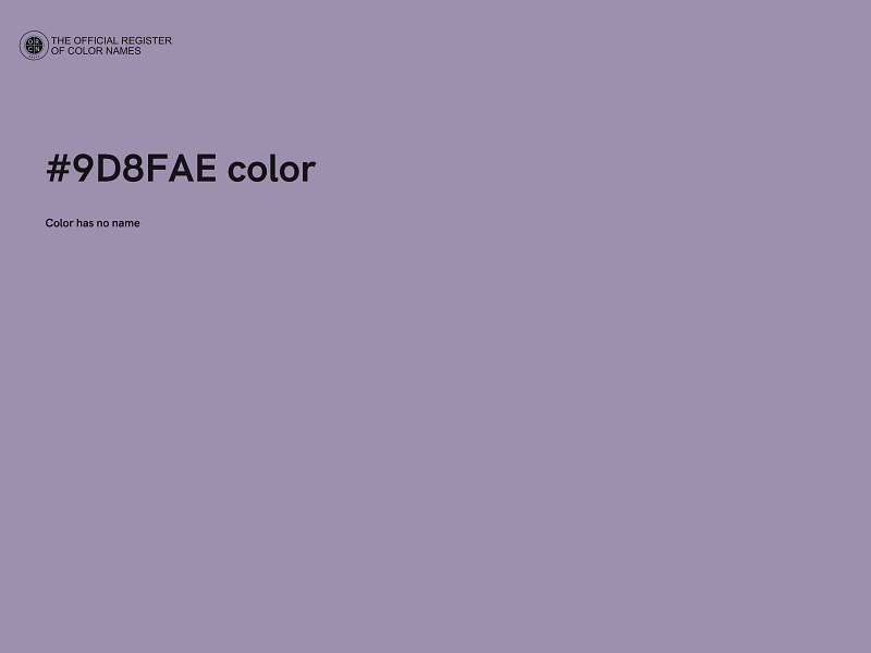 #9D8FAE color image