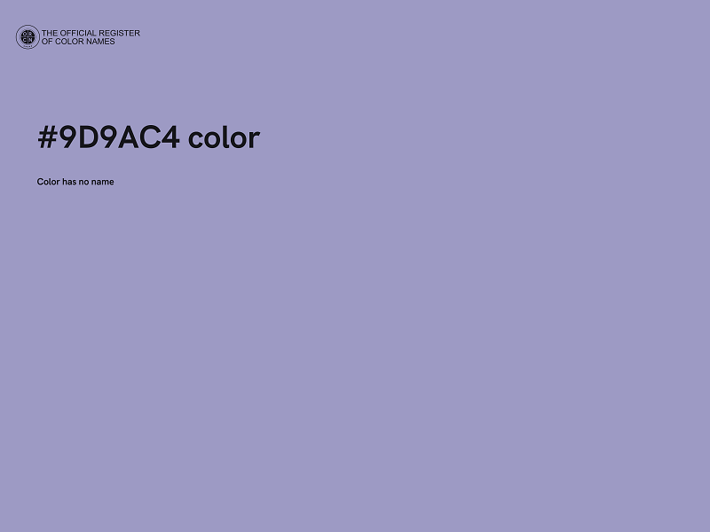 #9D9AC4 color image