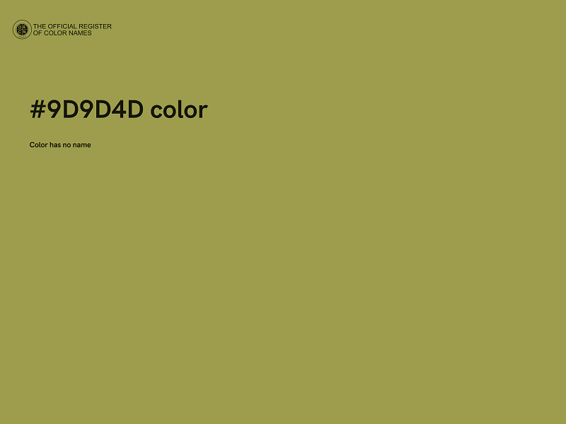 #9D9D4D color image