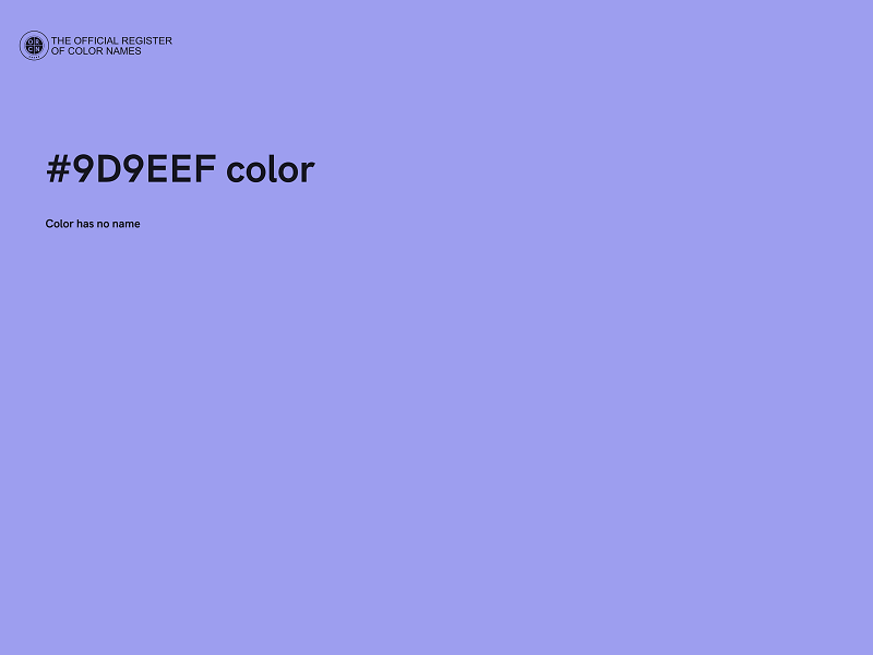 #9D9EEF color image