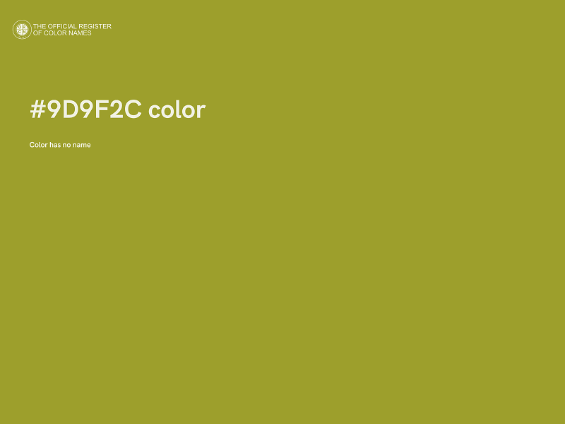 #9D9F2C color image