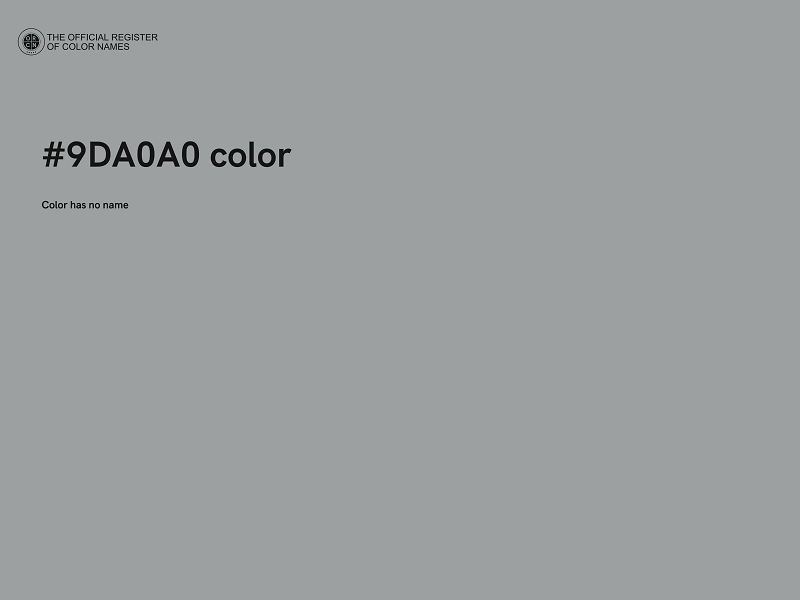 #9DA0A0 color image