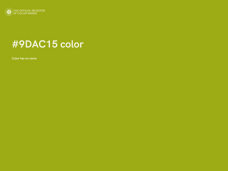 #9DAC15 color image