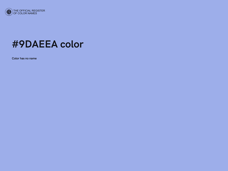 #9DAEEA color image