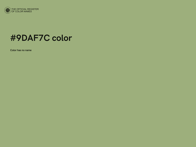 #9DAF7C color image