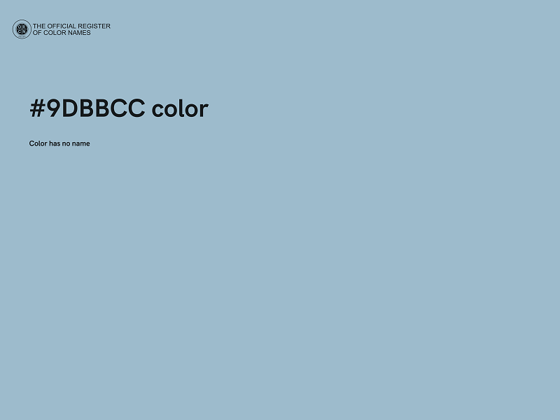 #9DBBCC color image