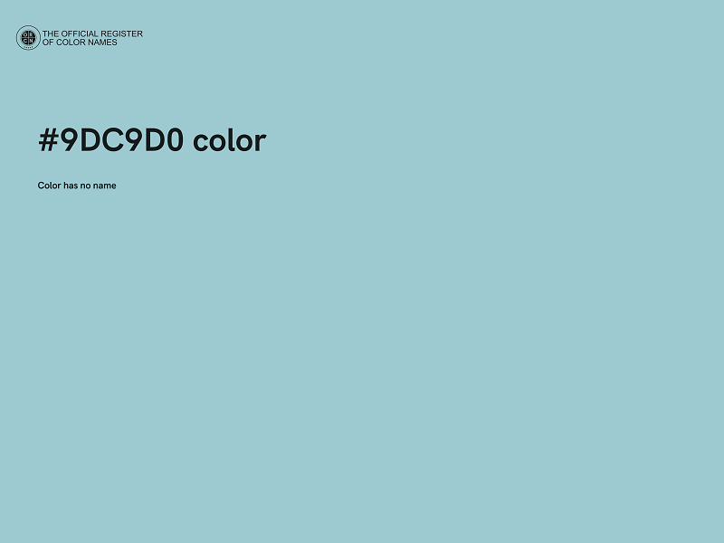 #9DC9D0 color image