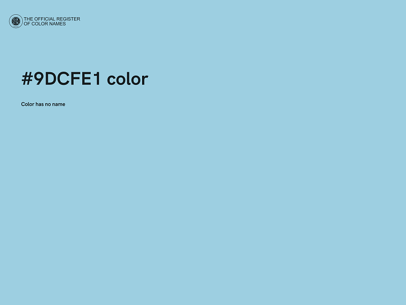 #9DCFE1 color image