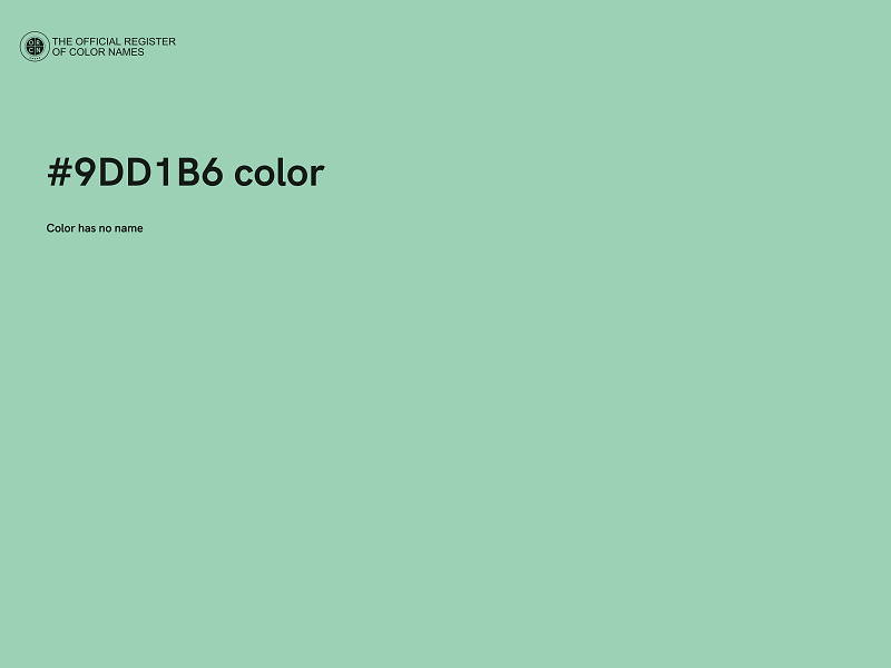 #9DD1B6 color image