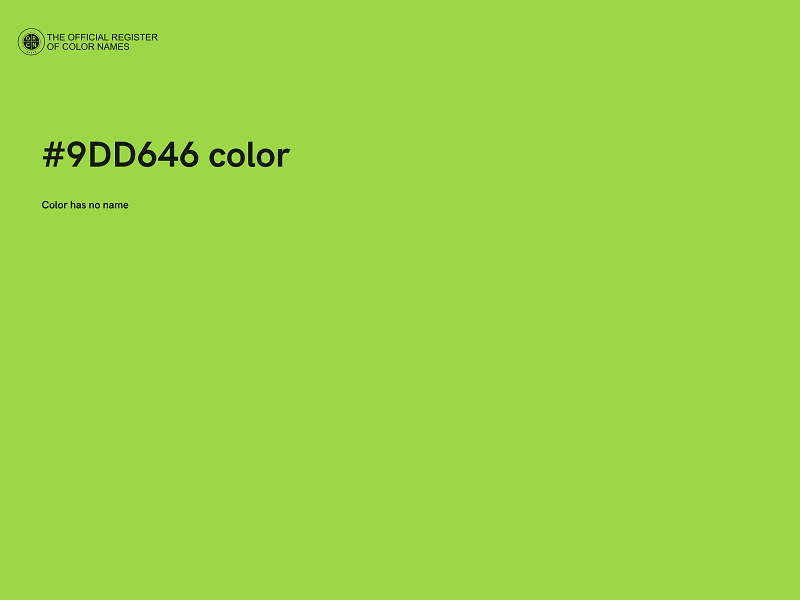 #9DD646 color image