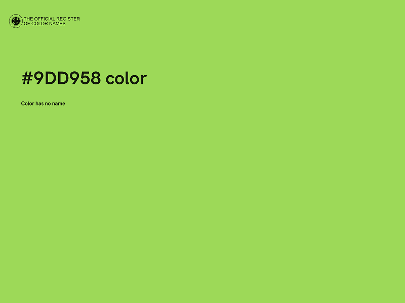 #9DD958 color image