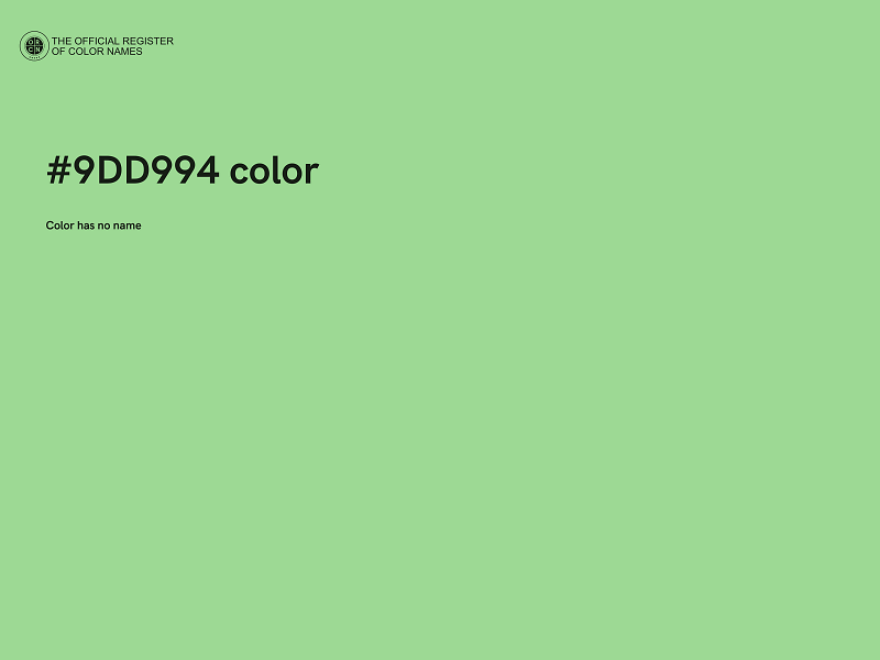 #9DD994 color image