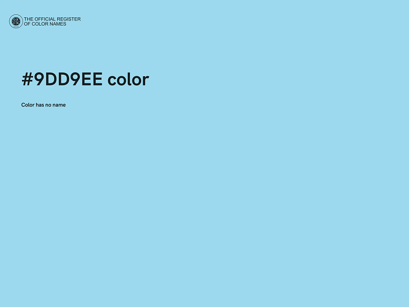 #9DD9EE color image