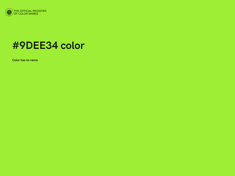 #9DEE34 color image