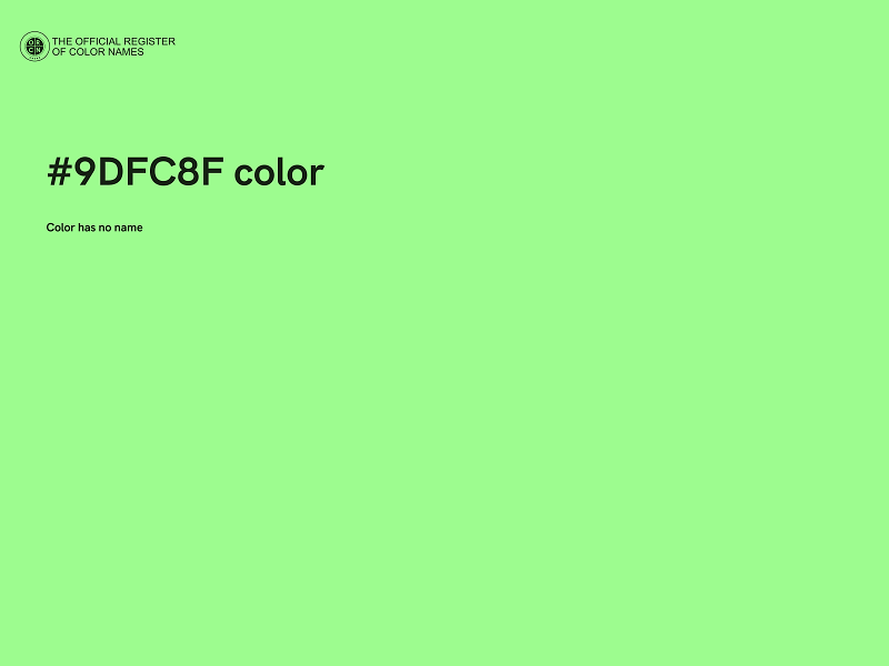 #9DFC8F color image