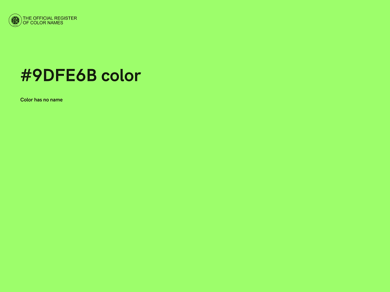 #9DFE6B color image