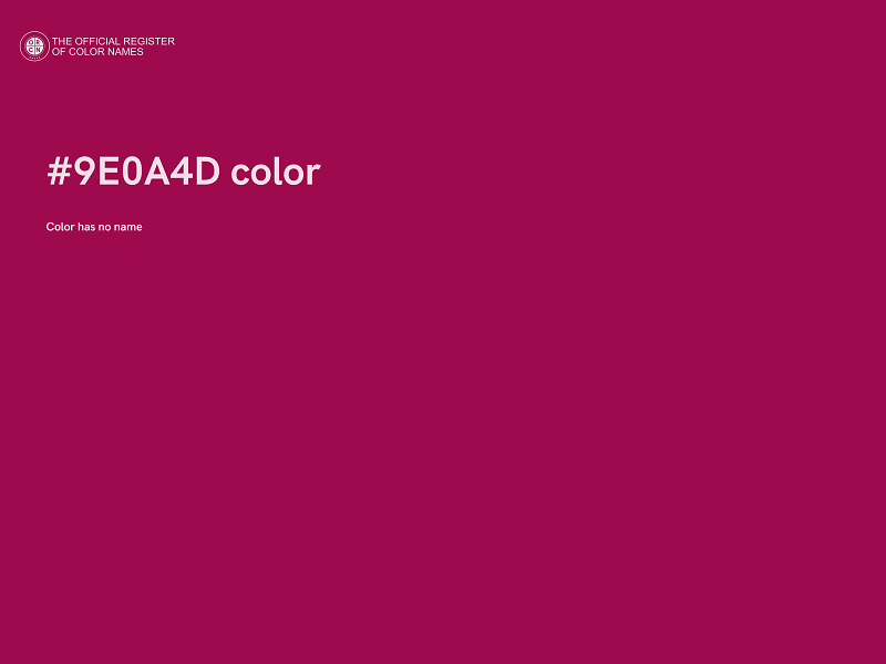 #9E0A4D color image