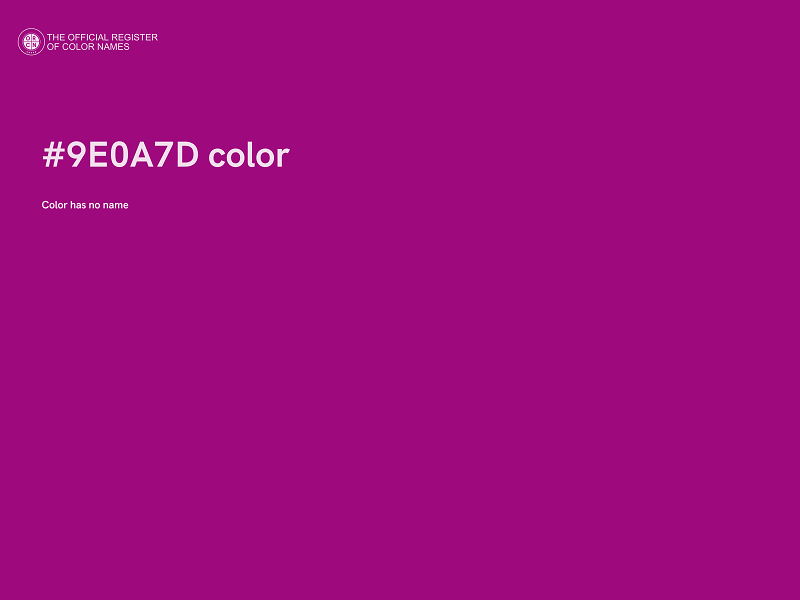 #9E0A7D color image