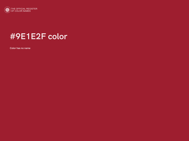 #9E1E2F color image