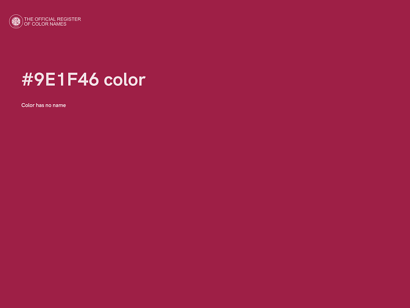 #9E1F46 color image