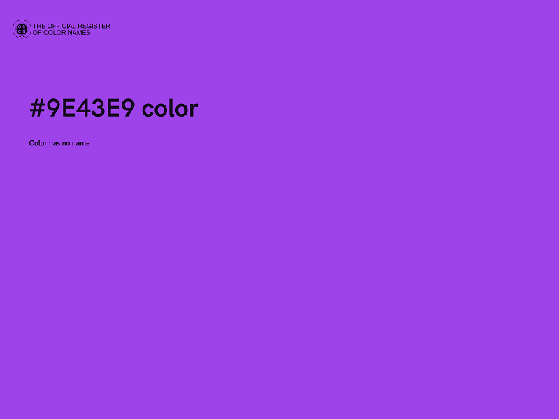 #9E43E9 color image