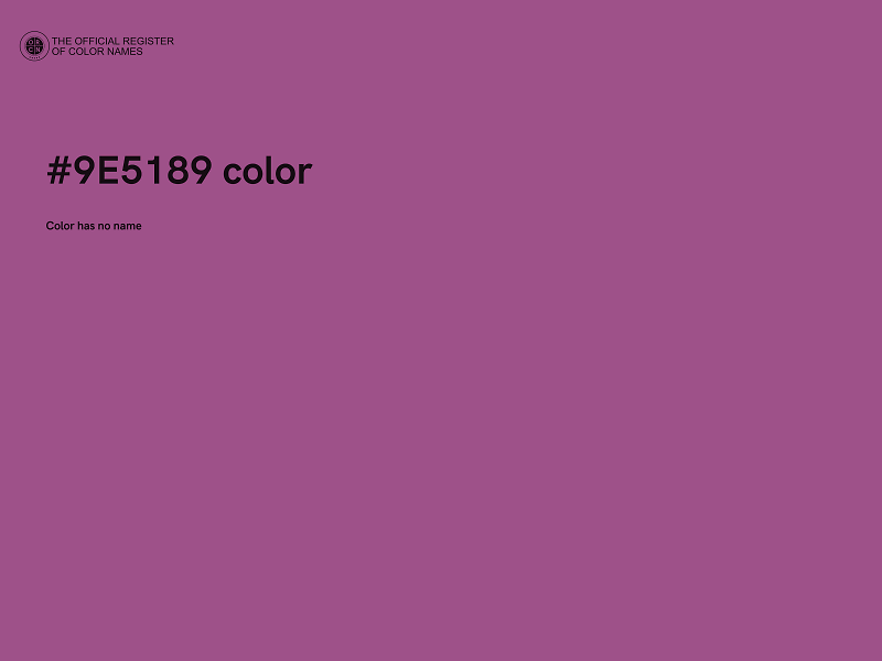 #9E5189 color image