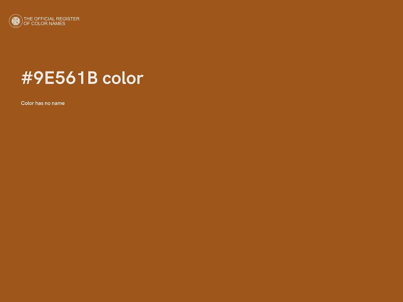 #9E561B color image