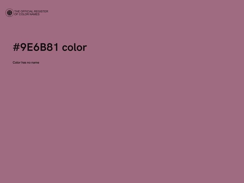 #9E6B81 color image