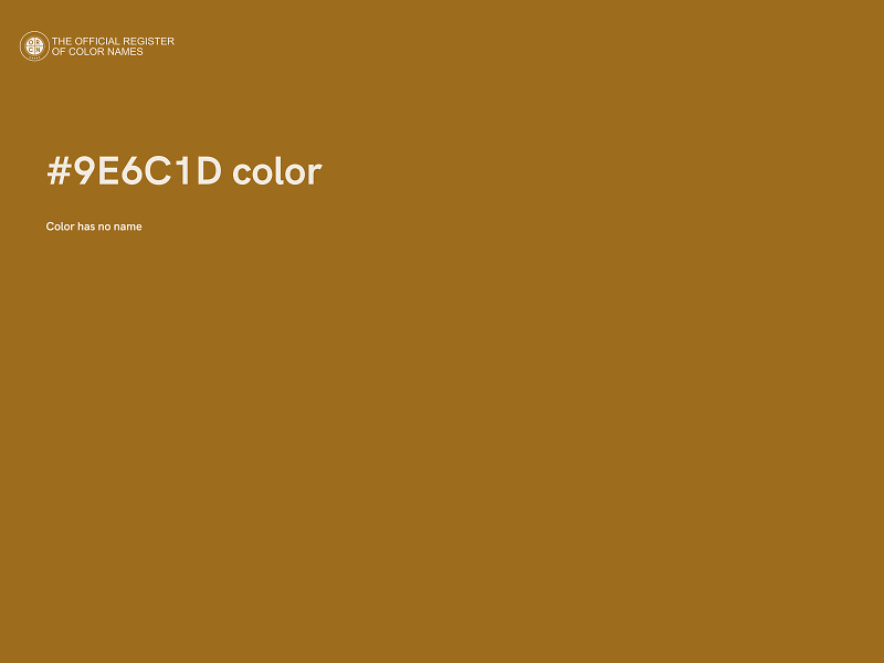 #9E6C1D color image