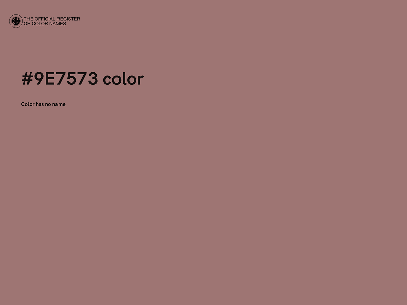 #9E7573 color image