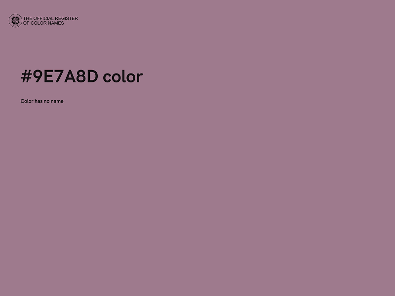 #9E7A8D color image