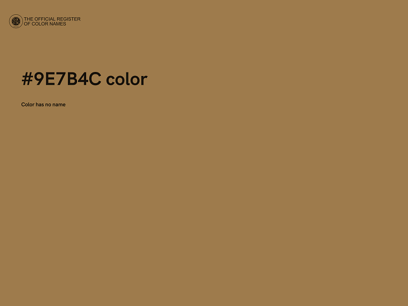 #9E7B4C color image