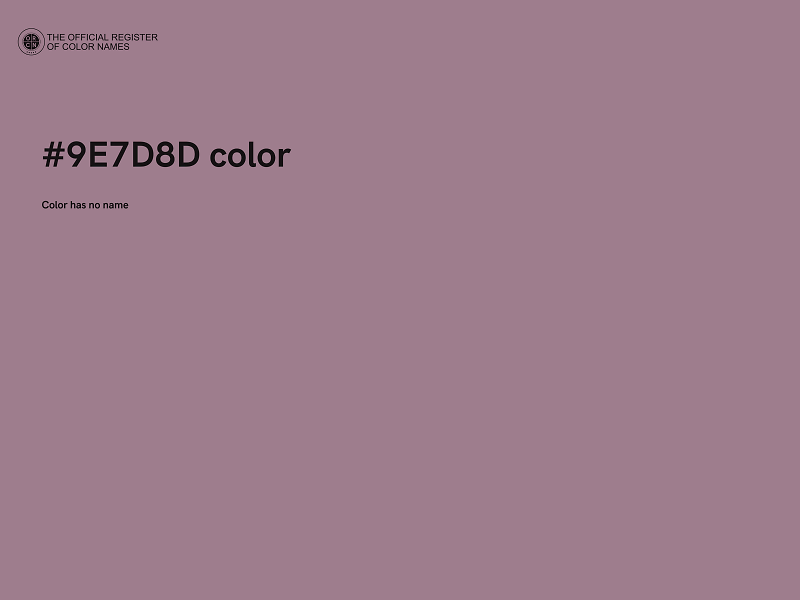 #9E7D8D color image