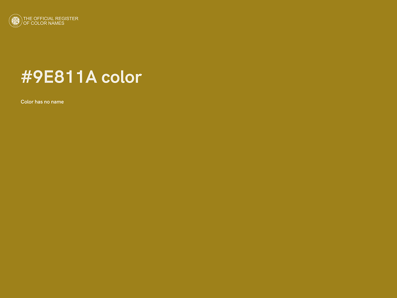 #9E811A color image