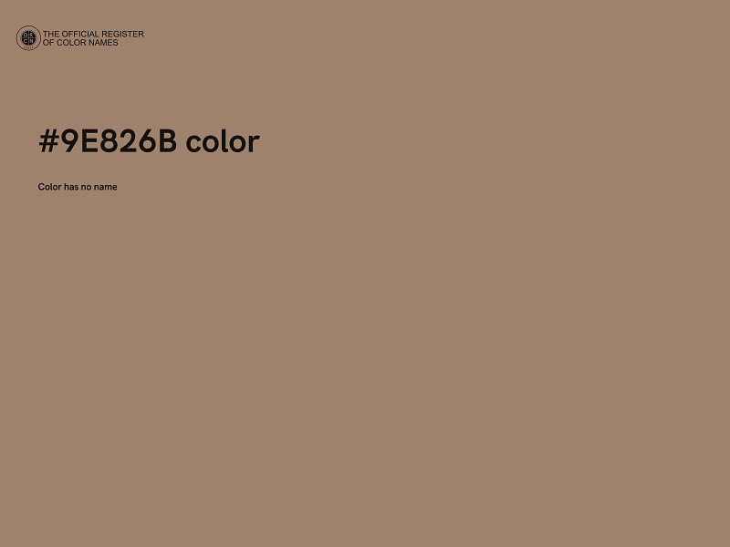 #9E826B color image