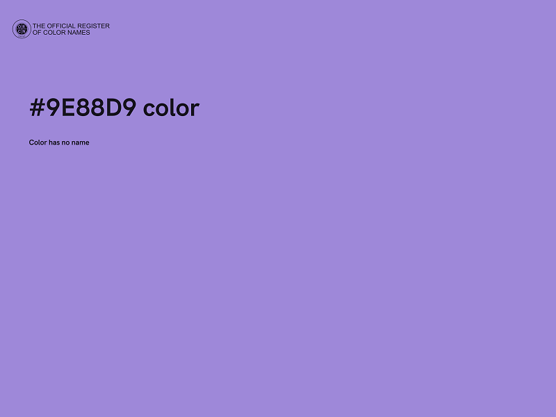 #9E88D9 color image